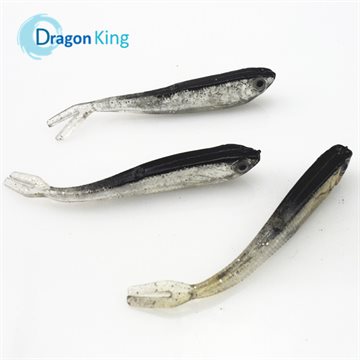 FREE SHIPPING 10PCS 75mm 2.2gram soft fishing lure gray lure swimbait fishing tackle lure hot sale artificial bait 21017