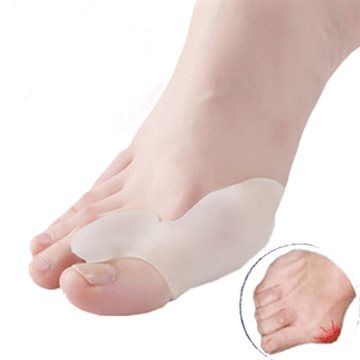 2Pcs/1Pair Silicone Gel foot fingersTwo Holes Toe Separator Thumb Valgus Protector Bunion adjuster Hallux Valgus Guard feet care