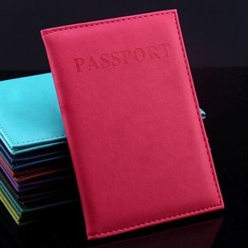 Hot Sale Women & Men Fashion Faux Leather Travel Passport Holder Cover ID Card Holder Passport Wallet Women Men Passport Holder