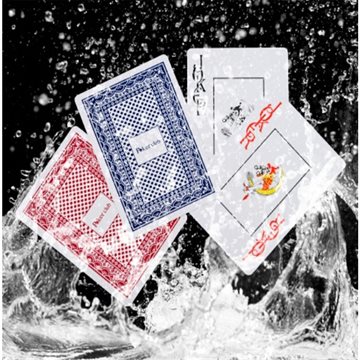 Hot Sale Poker Blue Red Durable Waterproof Plastic Playing Cards Poker Set Funny Board Game Baralho Toy For Adult