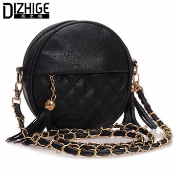 2015 New Tassel Designer Handbags High Quality Crossbody Bags For Women Pu Leather Mini Bag Fashion Chains Sac Femme