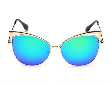 2016 Women Gold Retro Cat Eye Sunglasses Classic Designer Vintage Shades Eyewear Female Sun Glasses 5 Color Free Shipping GS641