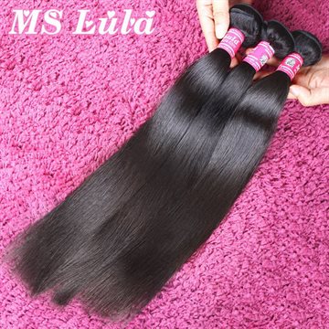 7 days returns guarantee Free Shipping brazilian virgin hair human hair straight 3pcs lot Ms lula hair full and thick