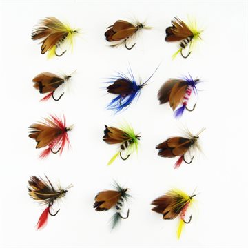 12 pcs/set Butterfly Style Dry Fly Hooks Fishing Trout Salmon Flies Fish Fly fishing Hooks Salmon Trout Single Hook