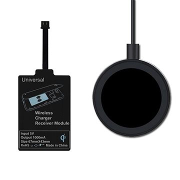 Qi Universal Wireless Charging Kit Charger Adapter Receptor Pad Coil Receiver For Android Phone THL OnePlus Honor Micro USB