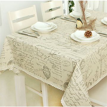 2015 New arrival Europe stlye popular sale table cloth Linen rectangular table cloths floral print dustproof free shipping