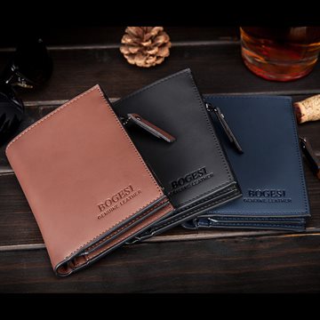 2015 New Arrive Leather Wallet Men Zipper & Hasp Short Wallets Solid Color High Quality Male Money Purse Card Holders Mobile Bag