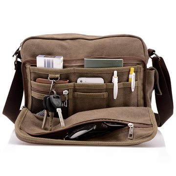 Hot! High Quality Multifunction Men Canvas Bag Casual Travel Bolsa Masculina Mens Crossbody Bag Men Messenger Bags