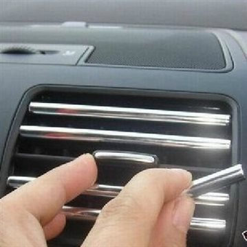 3metres x 6MM CHROME TRIM STRIP BUMPER AIR VENT GRILLE SWITCH RIM MOULDING U STYLE Auto decoration Car styling Free Shipping