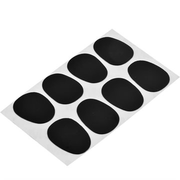 Hot 8PCS Alto Tenor Saxophone Clarinet Mouthpiece Patches Pads Cushions 0.3mm Black High quality 2.5cm x 2cm