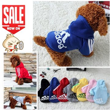 New Dog Clothes Cotton Pet Cat Shirt Hoodie Coat Costume Adidog Sweatshirt Outfit Clothing for Small Medium Size Dogs 3XL 4XL