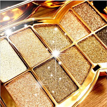 2016 Korea hot 10-color Professional beauty eye shadow Diamond shining smoked makeup Natural and lasting free shipping JF-S411