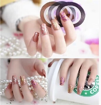 1pc Nail stickers Nail decorations Nail DIY jewelry gold and silver jewelry in combination with adhesive nail 11