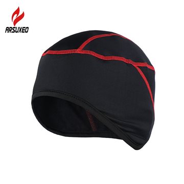 ARSUXEO Winter Warm Up Fleece Cycling Caps MTB Bike Bicycle Hats Sports Running Caps PT01