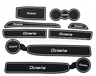 Skoda octavia gate slot pad non-slip mats car sticker car accessories 8pcs skoda accessories AP-017