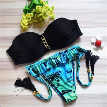 2016 New Fashion Sexy Strapless Bikini Sets Push Up Swimsuit Bathing Suit Brazilian Women Swimwear Biquini Maillot De Bain B010