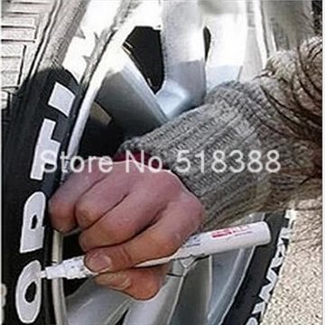 Free Shipping New Universal Multi Color Car Motorcycle Whatproof Permanent Tyre Tire Care Tread Rubber Paint Marker Pen