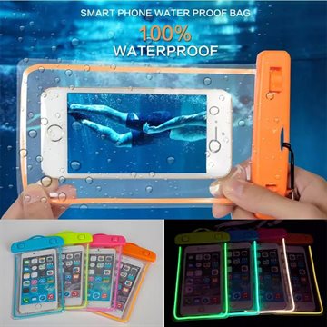 Swim photography Waterproof Bag Underwater Luminous Case For Samsung GALAXY NOTE 5 4 3 2 1 A5 A7 Back cover For iphone 6S 6splus