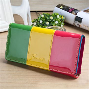 2015 New Arrival Womens Wallet Solid Fresh Mobile Phone Long Female Wallets Portable Change Women Coin Purse cartera mujer