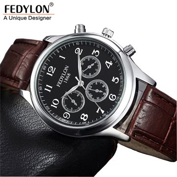 Fashion Casual Mens Watches Luxury Brand High Quality Leather Business Quartz Watch Men Waterproof Wristwatch Relogios Masculino