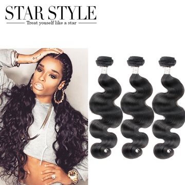 Brazilian 3pcs/Lot Brazilian Virgin Hair Body Wave Extenstions Tangle Free Natural Brazilian Hair weave bundles Free Shipping