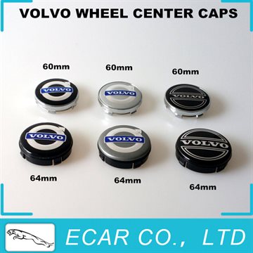 Brand New 60mm 64mm VOLVO Wheel Center Hub Cap Cover Sets VOLVO S40 S60 S80L XC60 XC90 Car Volvo Badge Emblems Car Styling