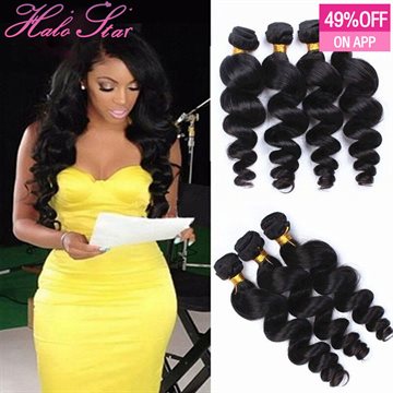 Grace Hair Company Brazilian Loose Wave Virgin Hair 3 Bundels Brazilian Remy Hair Cheap 8A Grade Virgin Unprocessed Human Hair