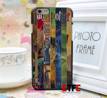 harry potter all books Design for iPhone 6 6 Plus Hard Black Skin Case Cover