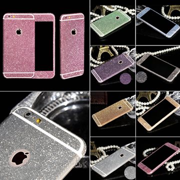 Shiny Full Body Glitter for iPhone 6 6S 4.7 Inch Phone Sticker Matte Screen Protector Mobile Phone Accessories