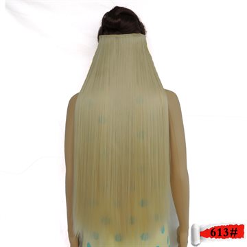 blonde hair extensions clip in extensiones haar extension synthetic super long expression straight secret 613# 28inch