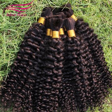 Rosa Hair Products Brazilian Virgin Hair For Braiding Curly Human Braiding Hair Bulk No Weft Kinky Curly Bulk For Braiding 8-26