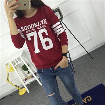 Sudaderas 2015 Fashion Harajuku Style Hoodies Sweatshirt Truien Women Crewneck BROOKLYN 76 Printed Hoody Tracksuit Chandal Mujer