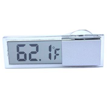 Electronic Liquid Transparent Sucker LCD Thermometer Indoor Digital Thermometer Automotive Supplies Tools Car Thermometer