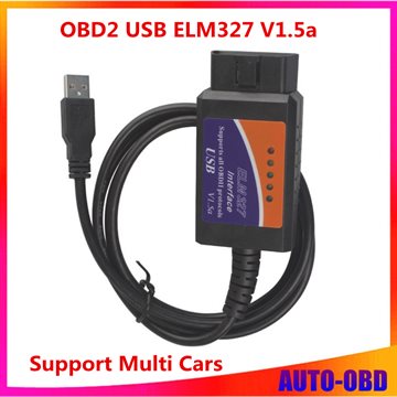 New ELM327 USB ELM 327 OBD2 OBDII V1.5a Auto Diagnostic Interface Scanner Code Reader Fress shipping