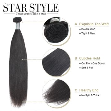 Free shipping Star Style hair products brazilian hair straight extensions virgin hair 3pcs lot ,brazilian hair weave bundles