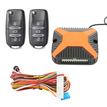 Quality universal car keyless entry kits with customized flip key remote trunk release central door locking