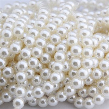 Hot Sale 5A+ Quality Handmade White Spacer Round Acrylic Pearl Loose Beads DIY Bracelet Necklace Jewelry Making Wholesale 3-20MM