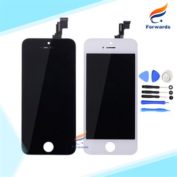 100% Guarantee for iphone 5s Lcd Screen Display with Touch Digitizer + Tools Full Assembly Black&White 1 piece HK free shipping