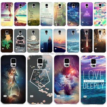 Free Shipping Phone Case Covers For Samsung Galaxy S5 Beautiful Secnery Colorful Printed Protector Case WHD1198 1-20