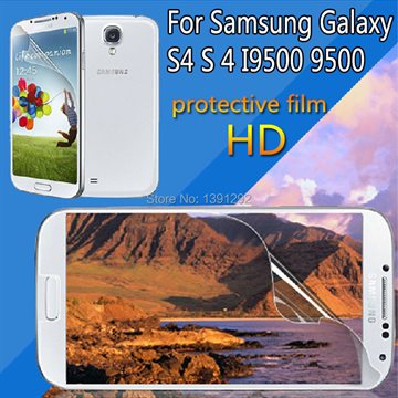 Free Shipping Anti Glare HD Screen Protector for Samsung galaxy S4 i9500 9500 Screen Protective Film without Retail Packaging