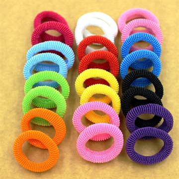 New Fashion 80pcs/bag 30mm Colorful Child Kids Bright Hair Holders Rubber Bands Hair Elastics Accessories Girl Charms Tie Gum