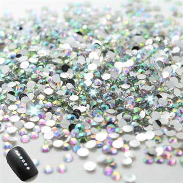 2015 New nail !2.0mm CLEAR ROUND RHINESTONES for Nail art decorations 1000pcs/bag ,2bags/lot.total 2000pcs nails