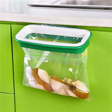 Best Price Color Random Hanging Trash Rubbish Bag Holder Garbage Rack Cupboard Cabinet Storage Hanger 21.5x12.2x3.3cm