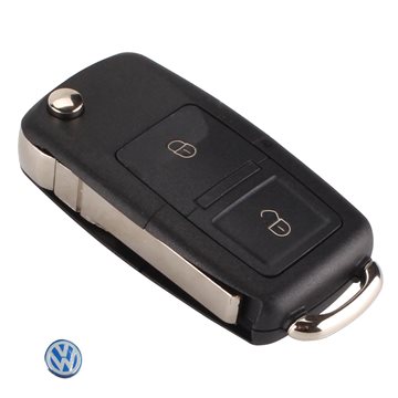 Folding Car Flip Remote Key 2 Buttons Replacement Case FOB Shell For Vw VOLKSWAGEN MK4 Seat Altea Alhambra Ibiza Free Shipping