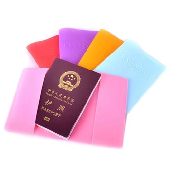 Waterproof travel passport cover holder Environmental protection silicone soft pouches Passport Case Candy Colors men women lady