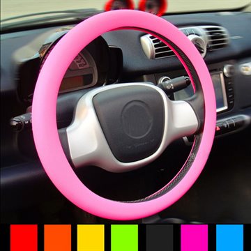 New Car Auto Soft Silicone Steering Wheel Cover Universal Skidproof Odorless Eco Friendly Steering Wheel Shell for Chevy Toyota