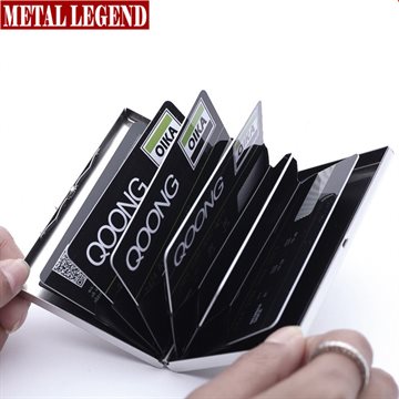 Stainless Steel RFID Blocking Business Men Women Credit Card Holder Case Protect Your Bank Debit, ID Cards Metal Travel Wallet