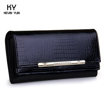 2016 luxury crocodile women wallets genuine leather high quality designer brand wallet lady fashion clutch casual womens purses