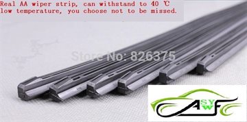 Free Shipping High Quality Car Wiper Blade Strips Wiper Blades Windscreen Soft Wipers Rubber Size14 16 17 18 19 22 24 26