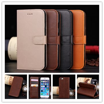 Luxury PU Leather Flip Case For Apple iphone 6 6s 4.7inch Phone Cover Cases With Wallet & Stand Function PY